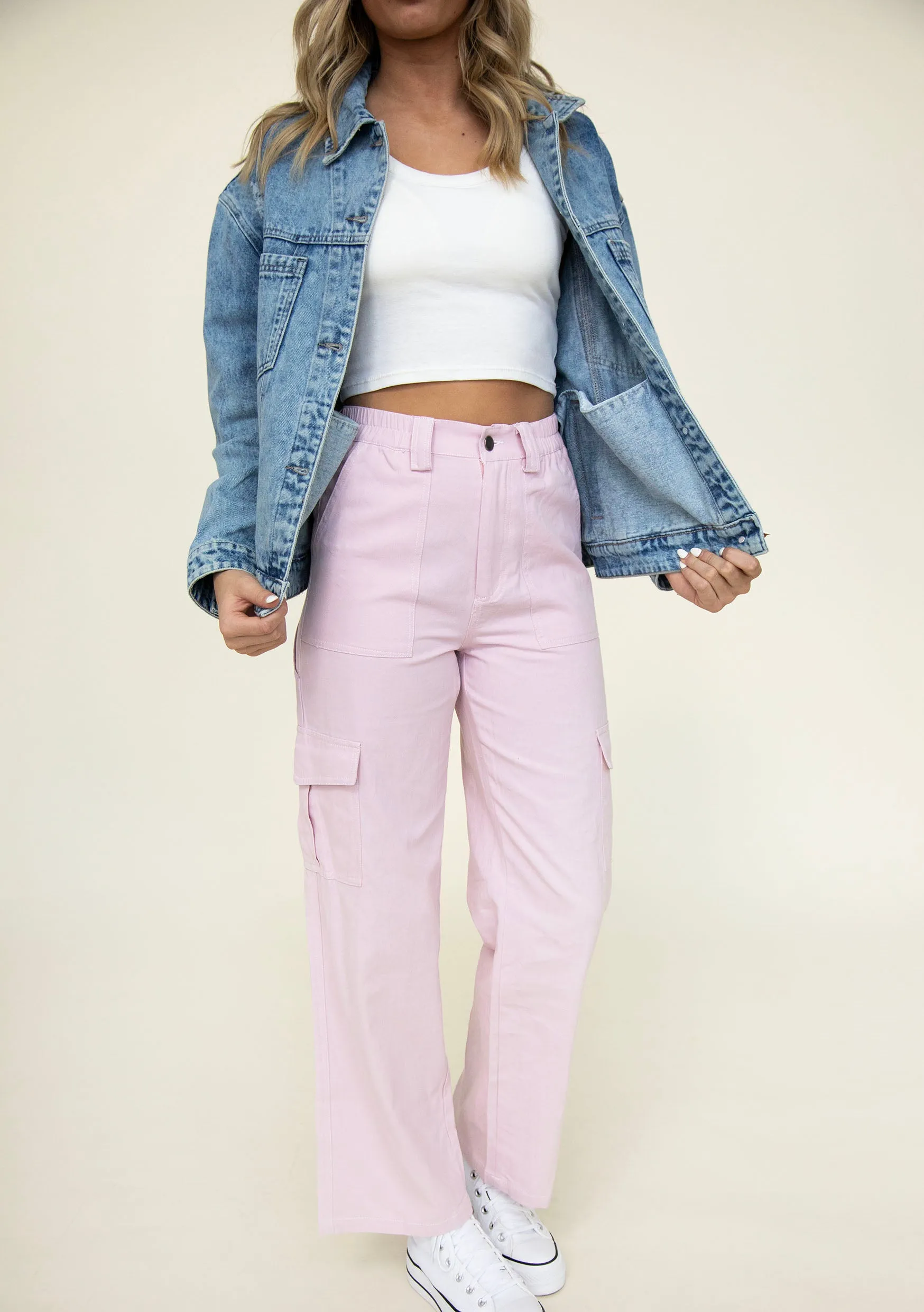 Pink Julia Cargo Pants