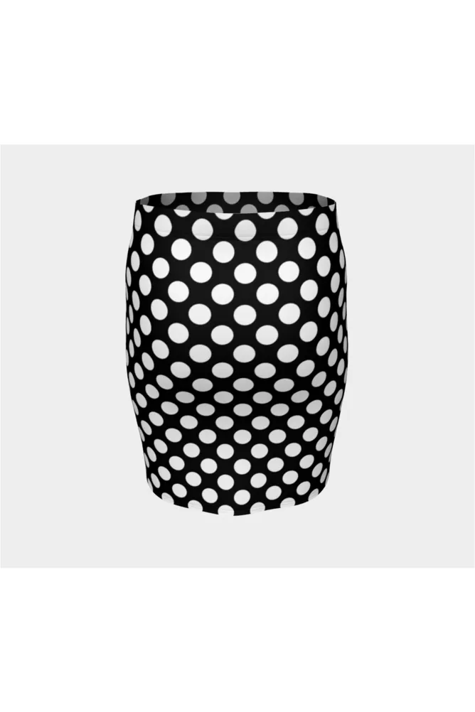 Polka dot Fitted Skirt