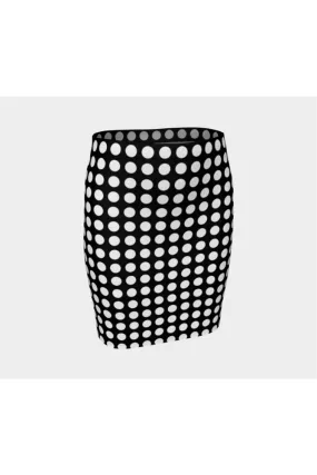 Polka Dot Fitted Skirt