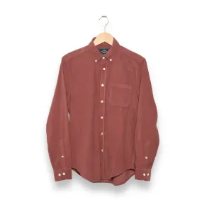 Portuguese Flannel Cord Button Down bordeaux