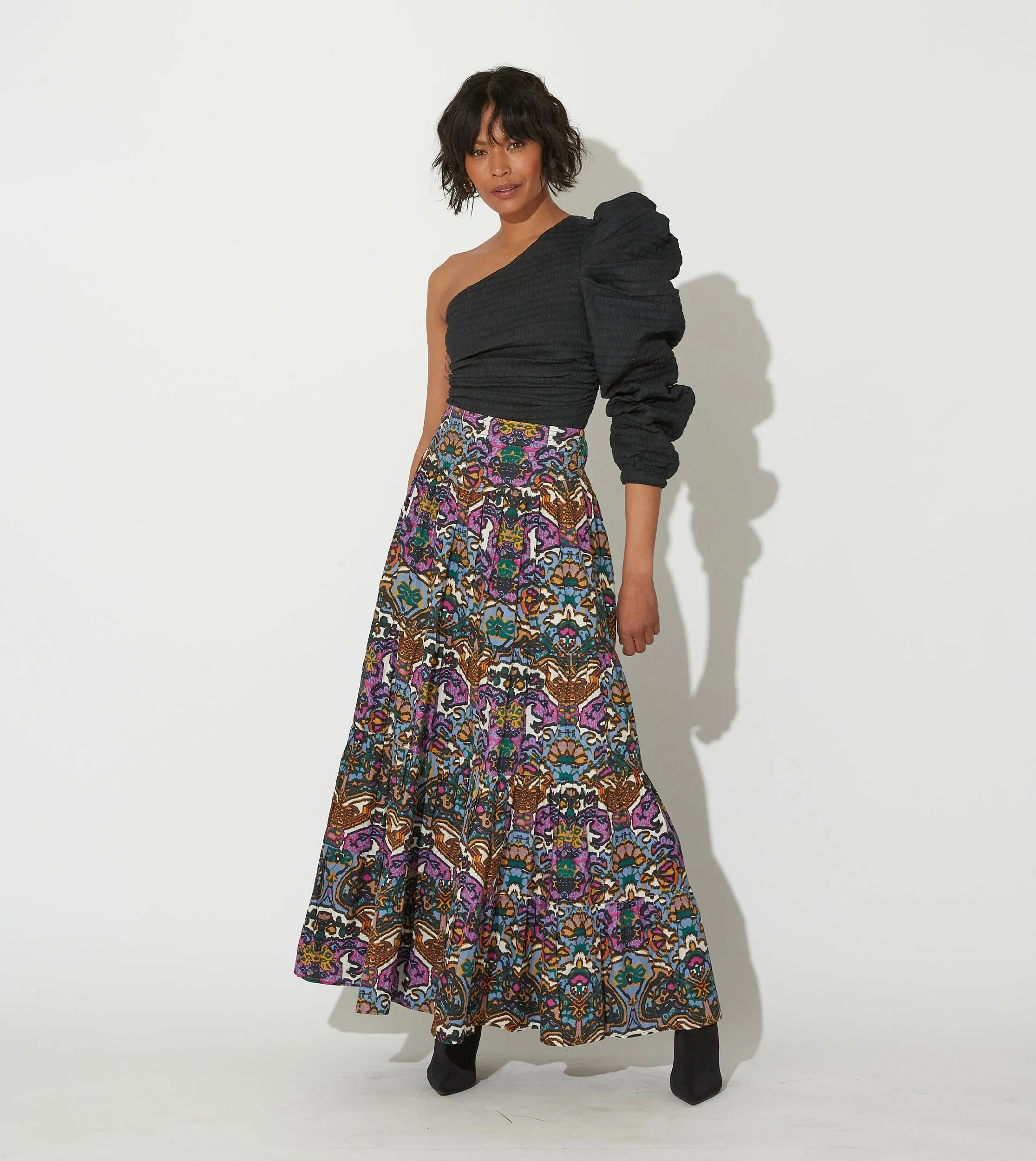 Rania Maxi Skirt | Mosaic Ikat