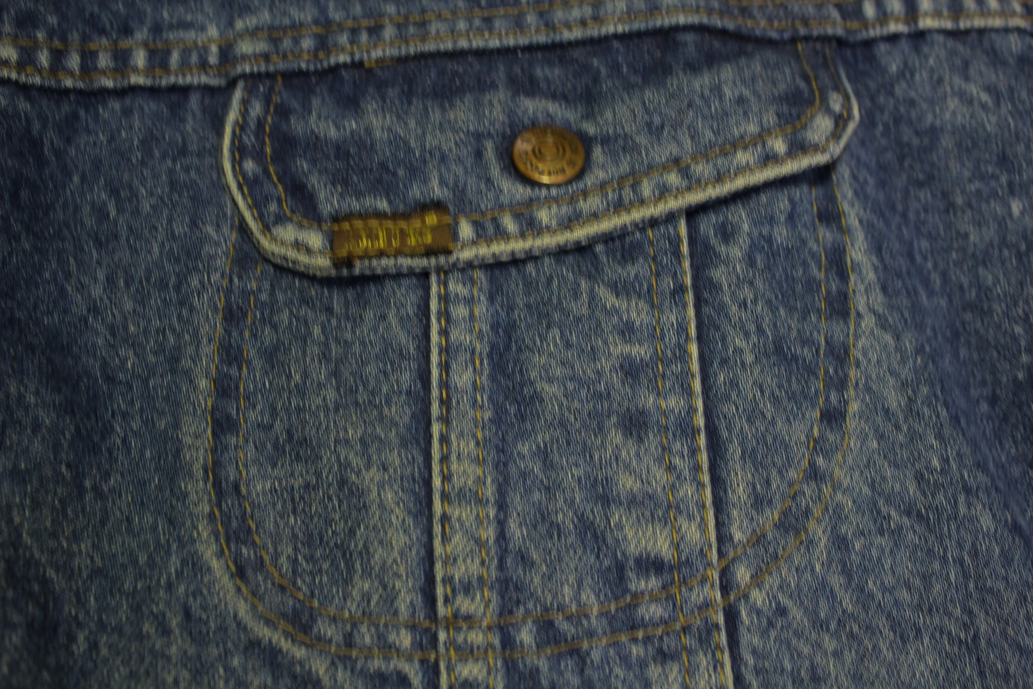 Sears Roebucks Vintage 80's Sherpa Lined Denim Jean Jacket