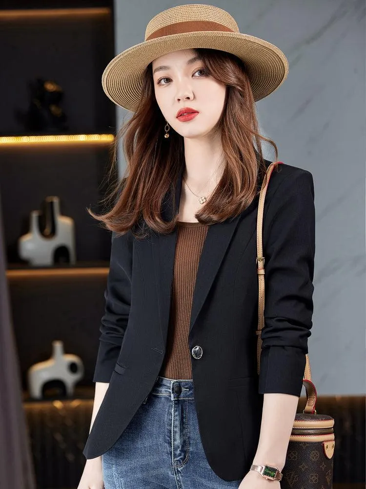 Single Breasted One Button Blazer