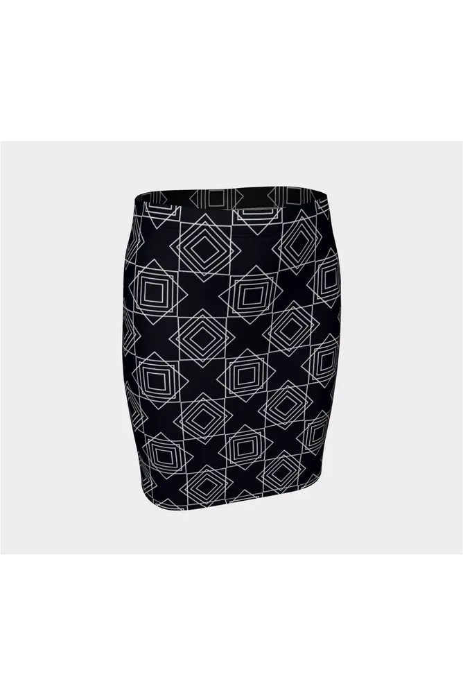 Square Biz Fitted Skirt