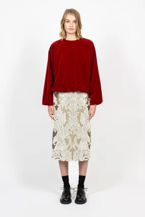 Tapestry Skirt Ecru