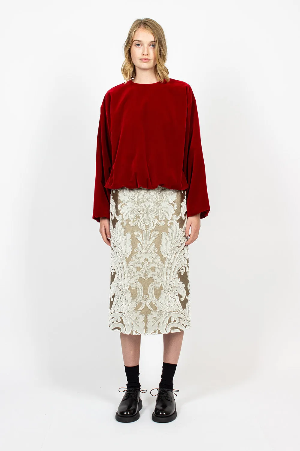 Tapestry Skirt Ecru