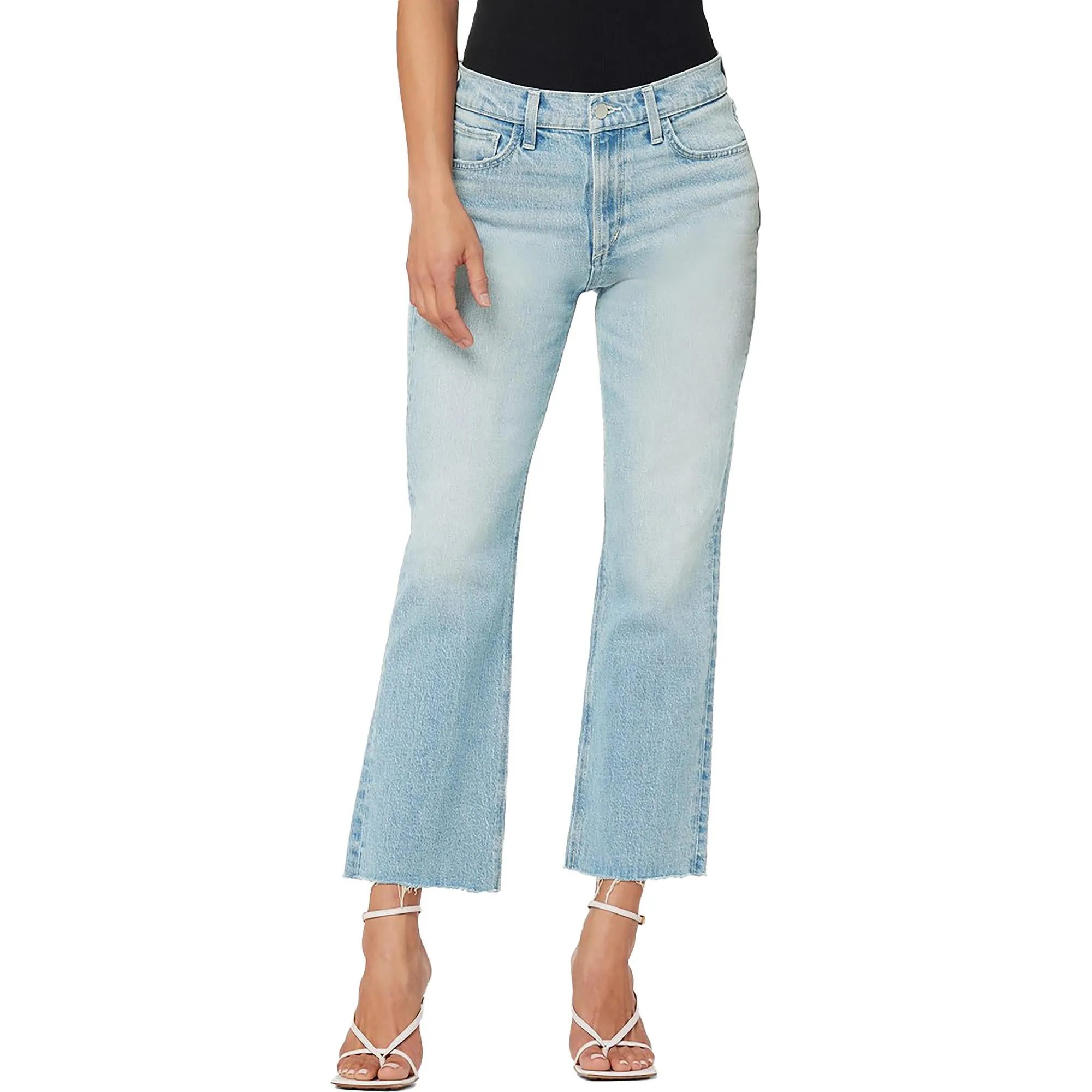 The Callie Womens High-Rise Cropped Bootcut Jeans