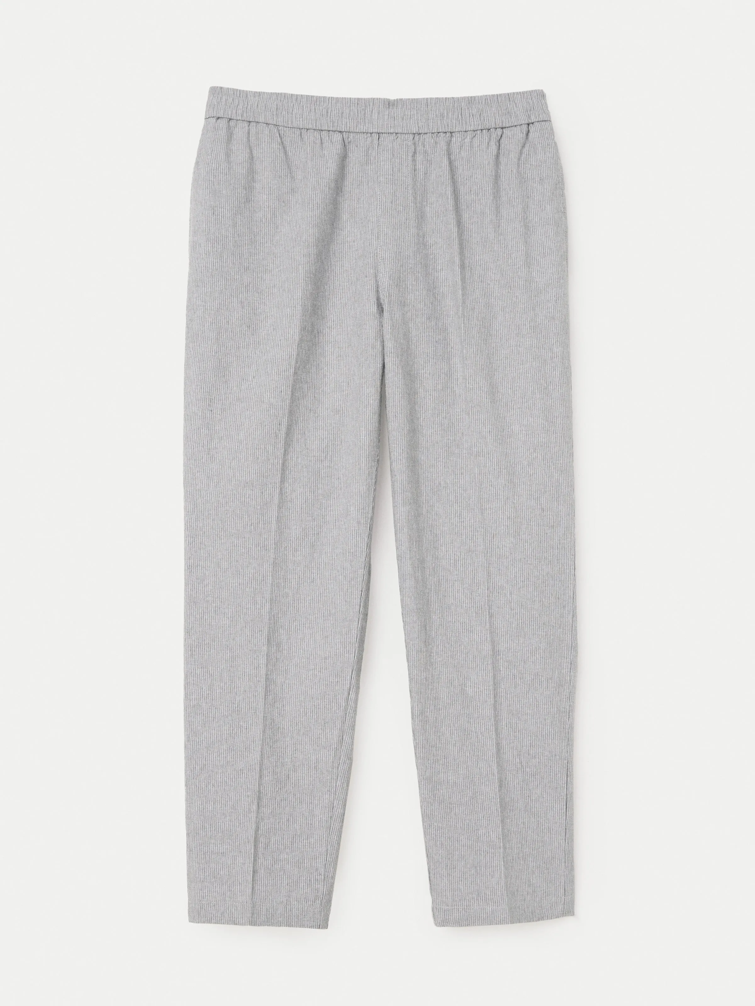 The Jamie Casual Linen Pant in Grey