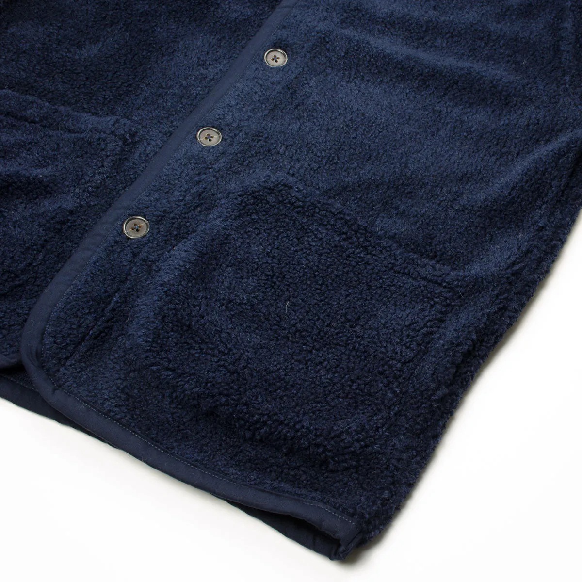 Universal Works - Lancaster Jacket Mountain Fleece - Navy