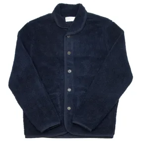 Universal Works - Lancaster Jacket Mountain Fleece - Navy