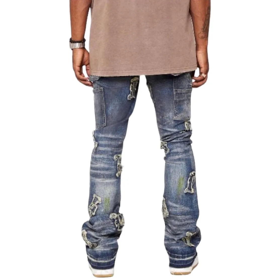 Valabasas "Loomis" Denim Stacked Jean (Blue Wash) VLBS3897