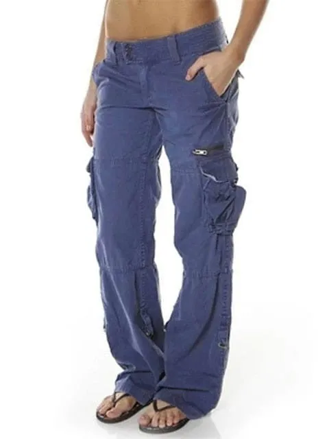 Versatile and Comfortable Women's Cotton Cargo Pants - Perfect for Everyday Wear