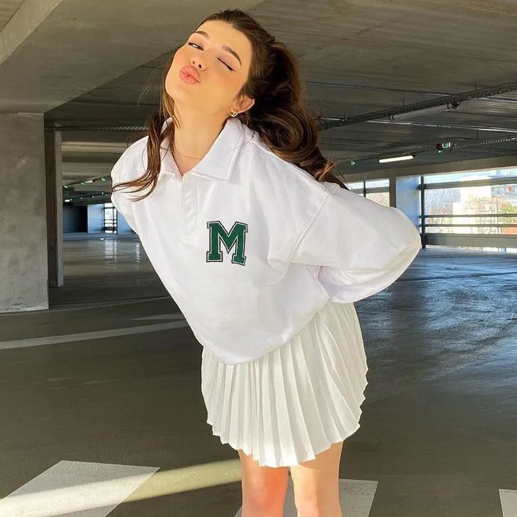 White Oversized Sweatshirt