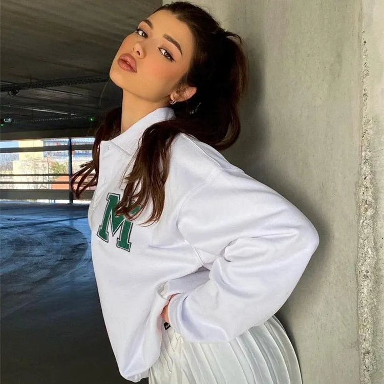 White Oversized Sweatshirt