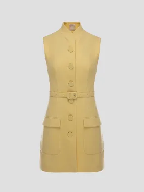 Yellow Paige Sleeveless Jacket